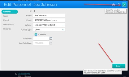 Maintenance with Shortcut keys - Fuel Distribution System